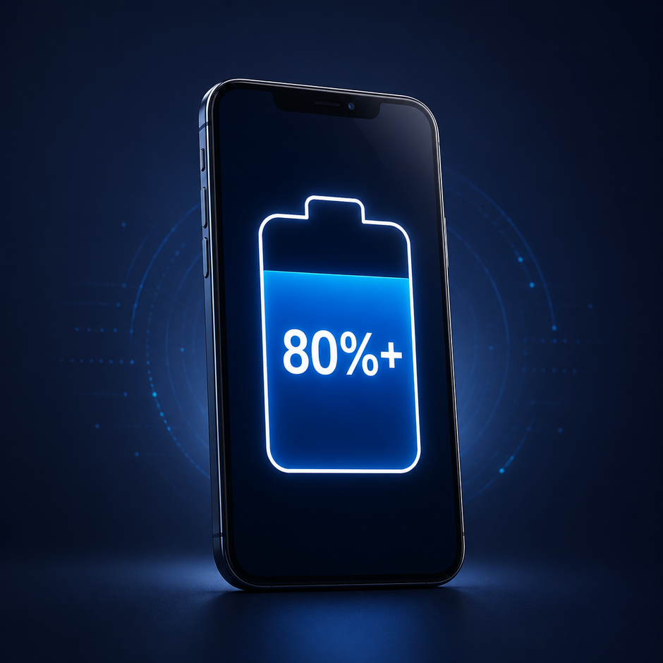¿Qué significa que la batería tenga más de 80% de capacidad?