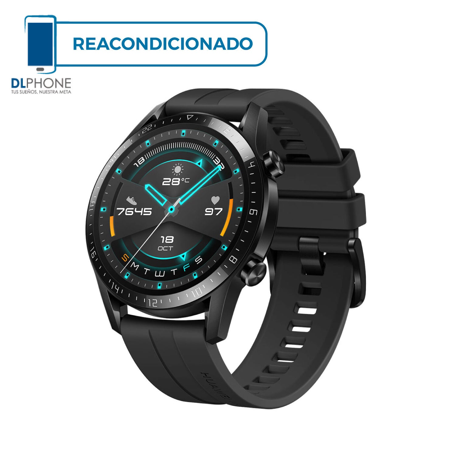 Huawei Watch GT2 46mm Negro Reacondicionado