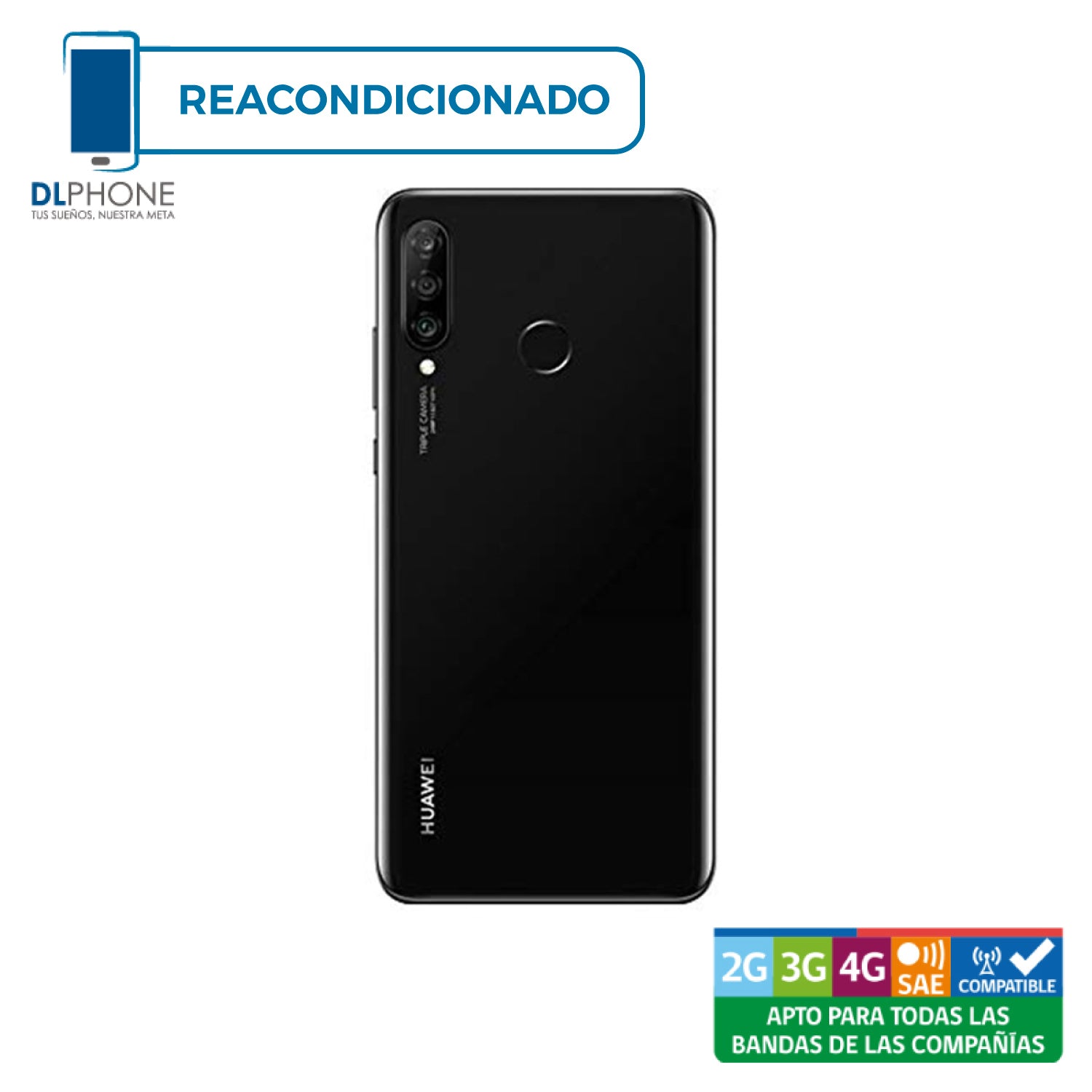 Huawei P30 Lite 128GB Negro Reacondicionado – DLphone Chile