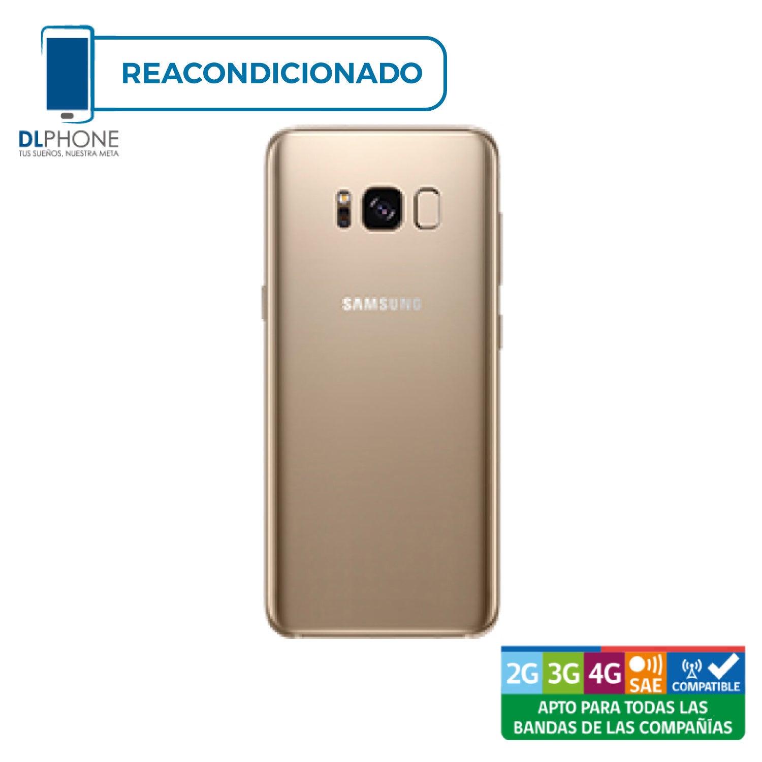 Samsung Galaxy S8 Plus 64GB Dorado Reacondicionado