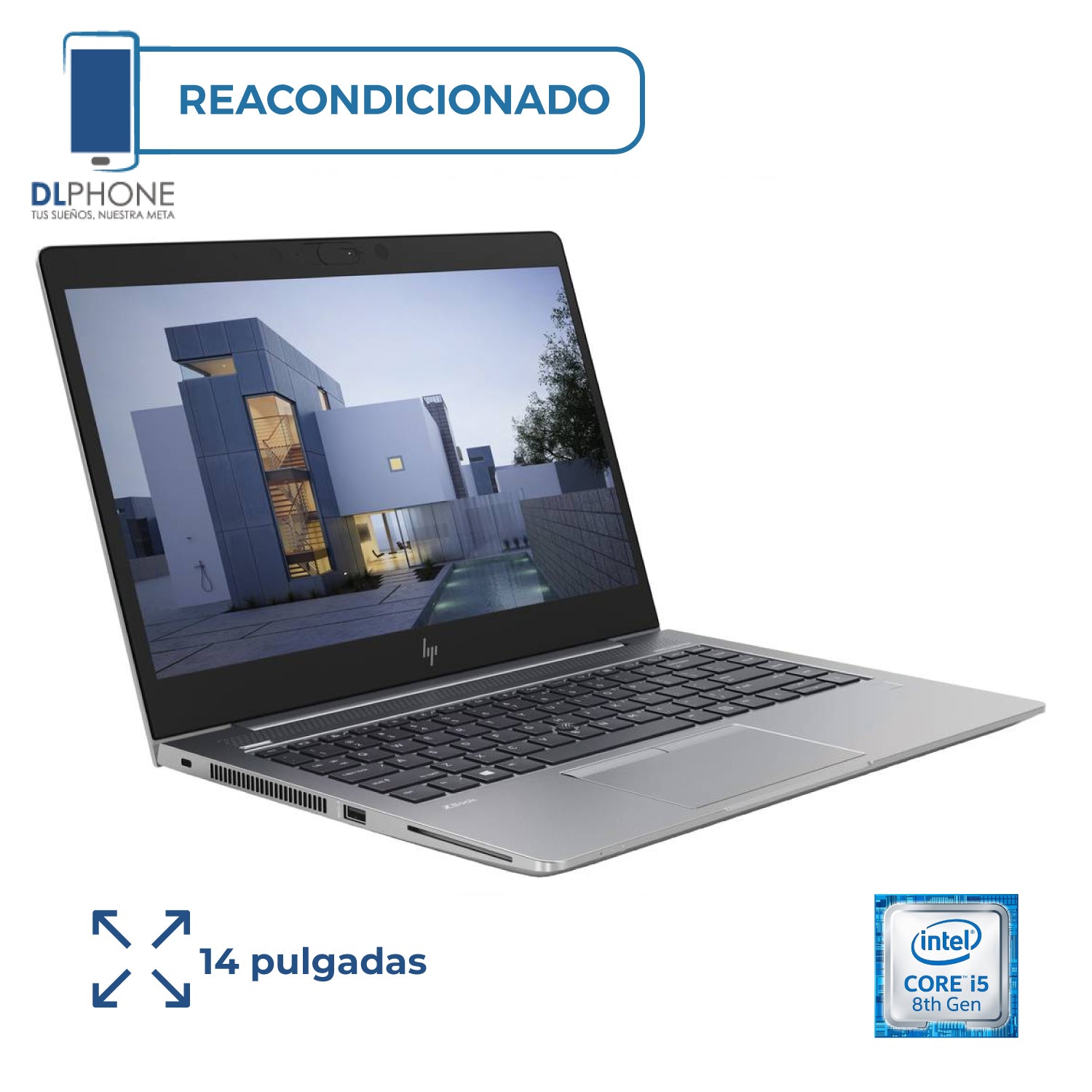 HP ZBook 14 G5/256GB/8GB Ram/Intel Core i5/8th Gen/Gris Reacondicionado