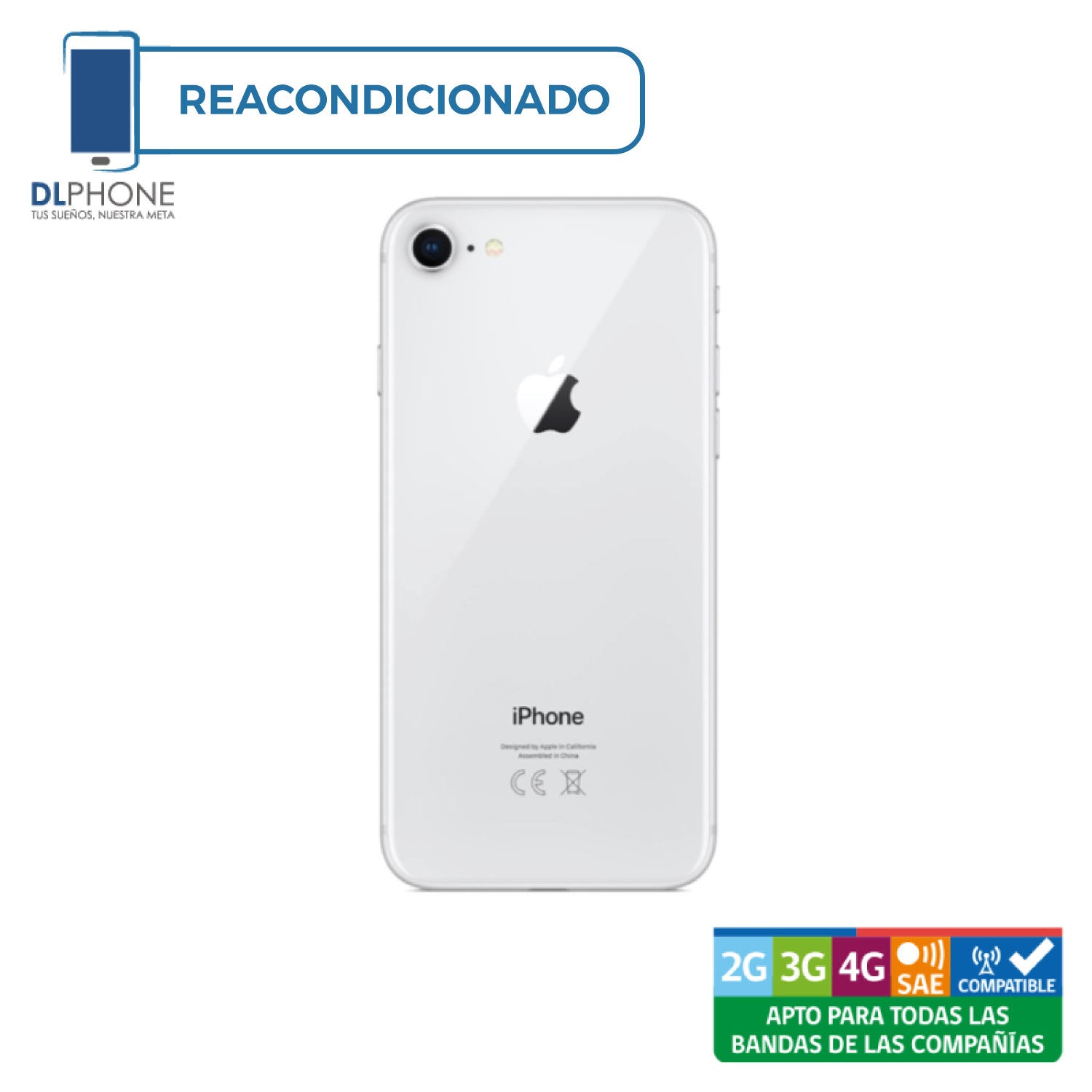 iPhone 8 256GB Blanco Reacondicionado