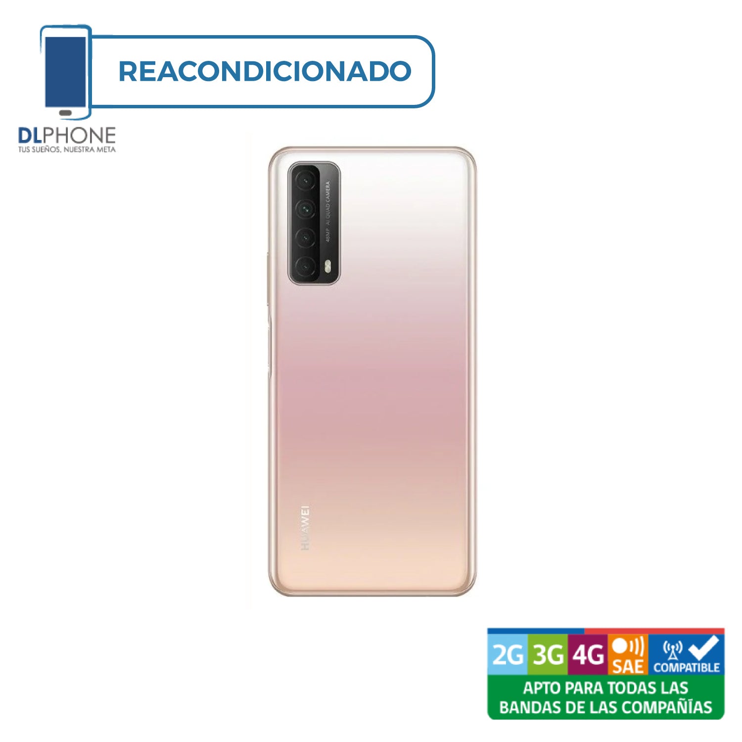 Huawei Y7a 64GB Rosado Reacondicionado