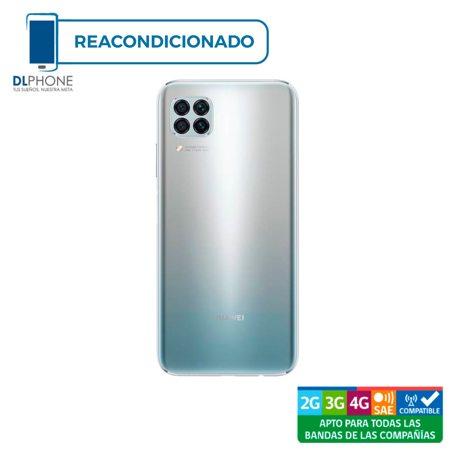 Huawei P40 Lite 128GB Plata Reacondicionado