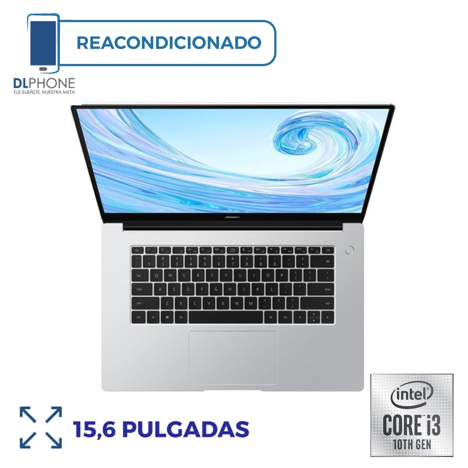 Huawei MateBook D15/256GB/8GB Ram/Intel i3/10th Gen/Gris Reacondicionado