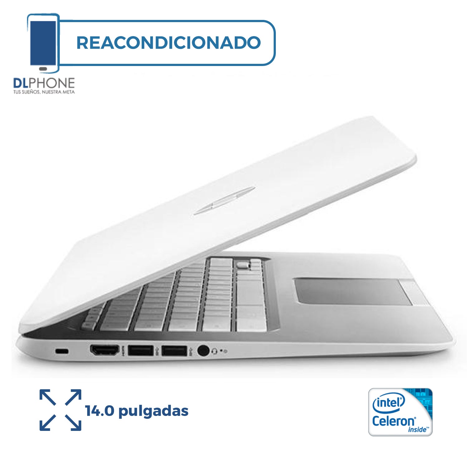 HP CHROMEBOOK 14 SMB Blanco Reacondicionado