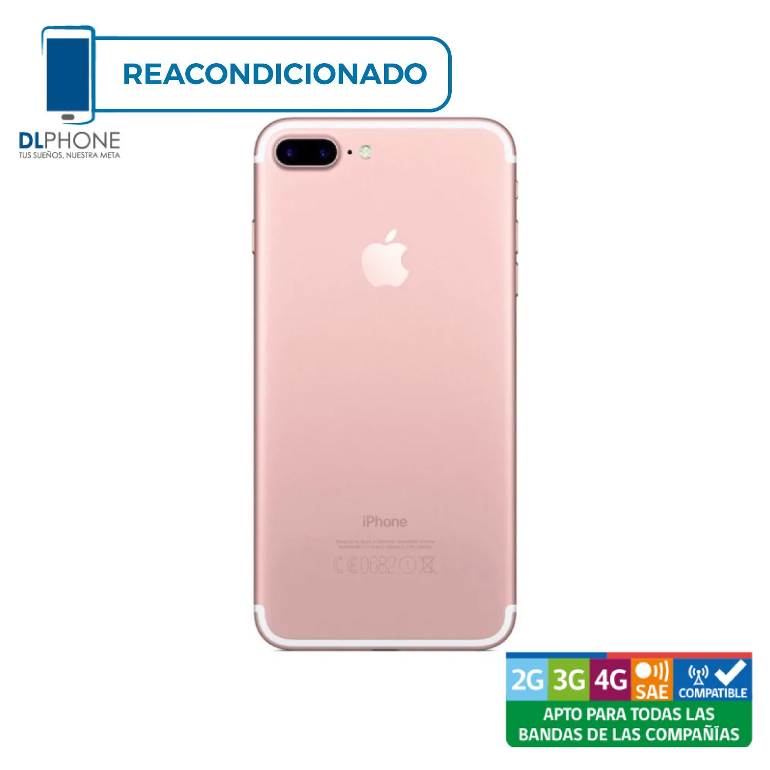 iPhone 7 Plus 128GB Rosado Reacondicionado