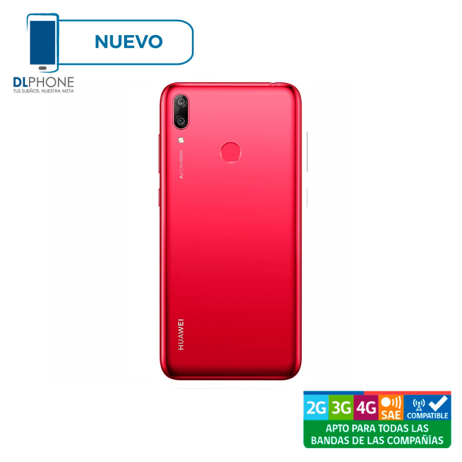 Huawei Y7 2019 32GB Rojo Reacondicionado