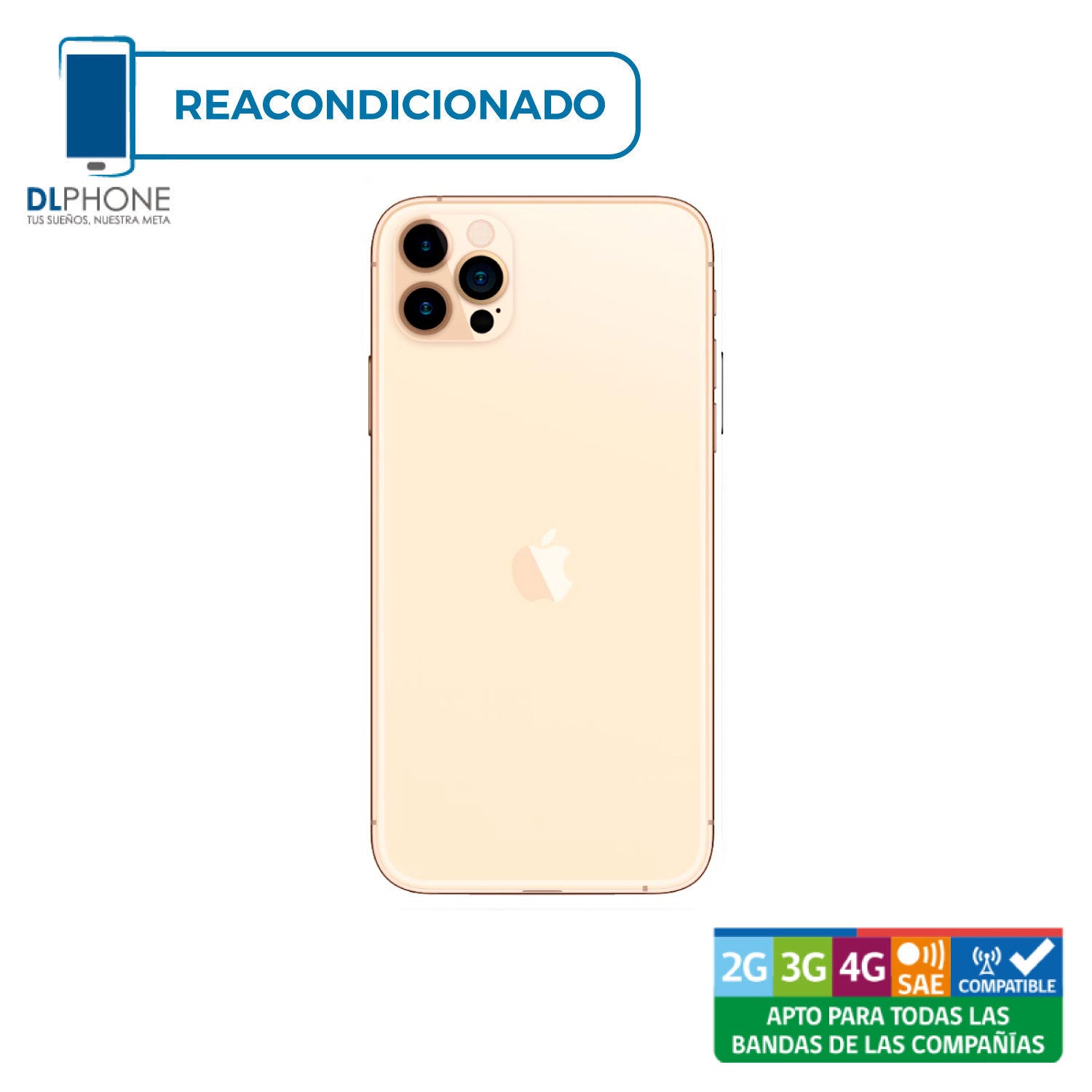 iPhone 12 Pro Max 128GB Dorado Reacondicionado