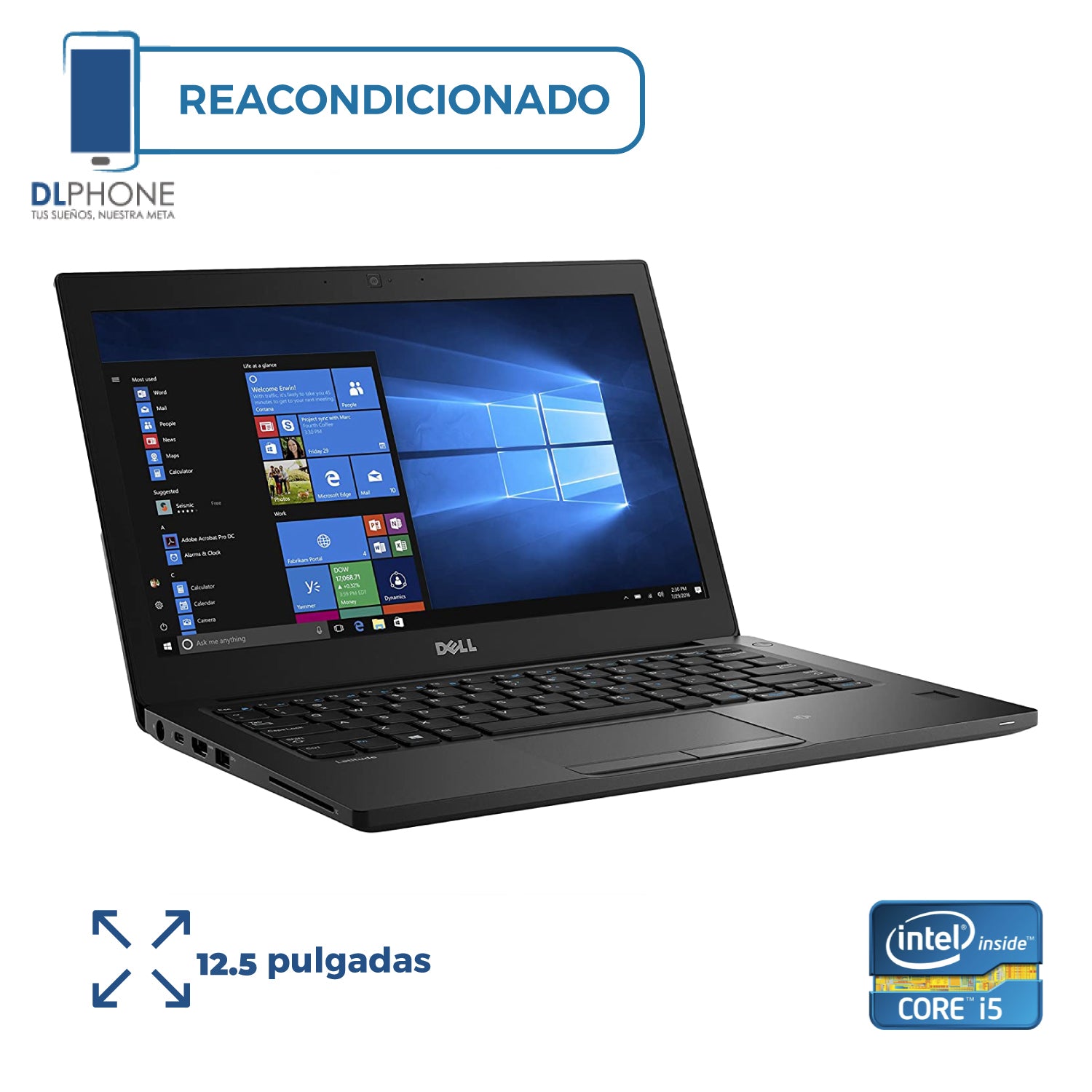 Dell Latitude 7280 Negro Reacondicionado