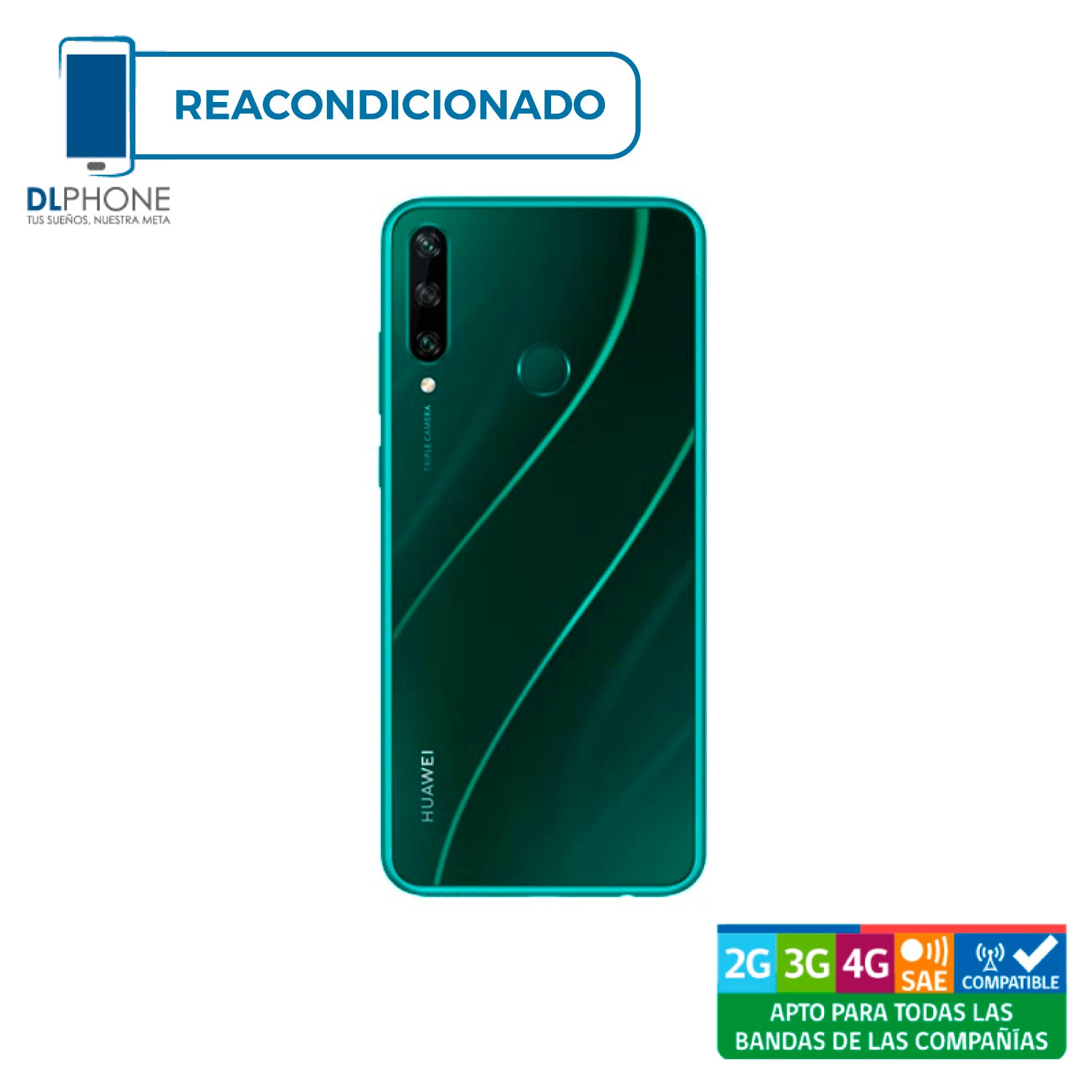 Huawei Y6p 64GB Verde Reacondicionado