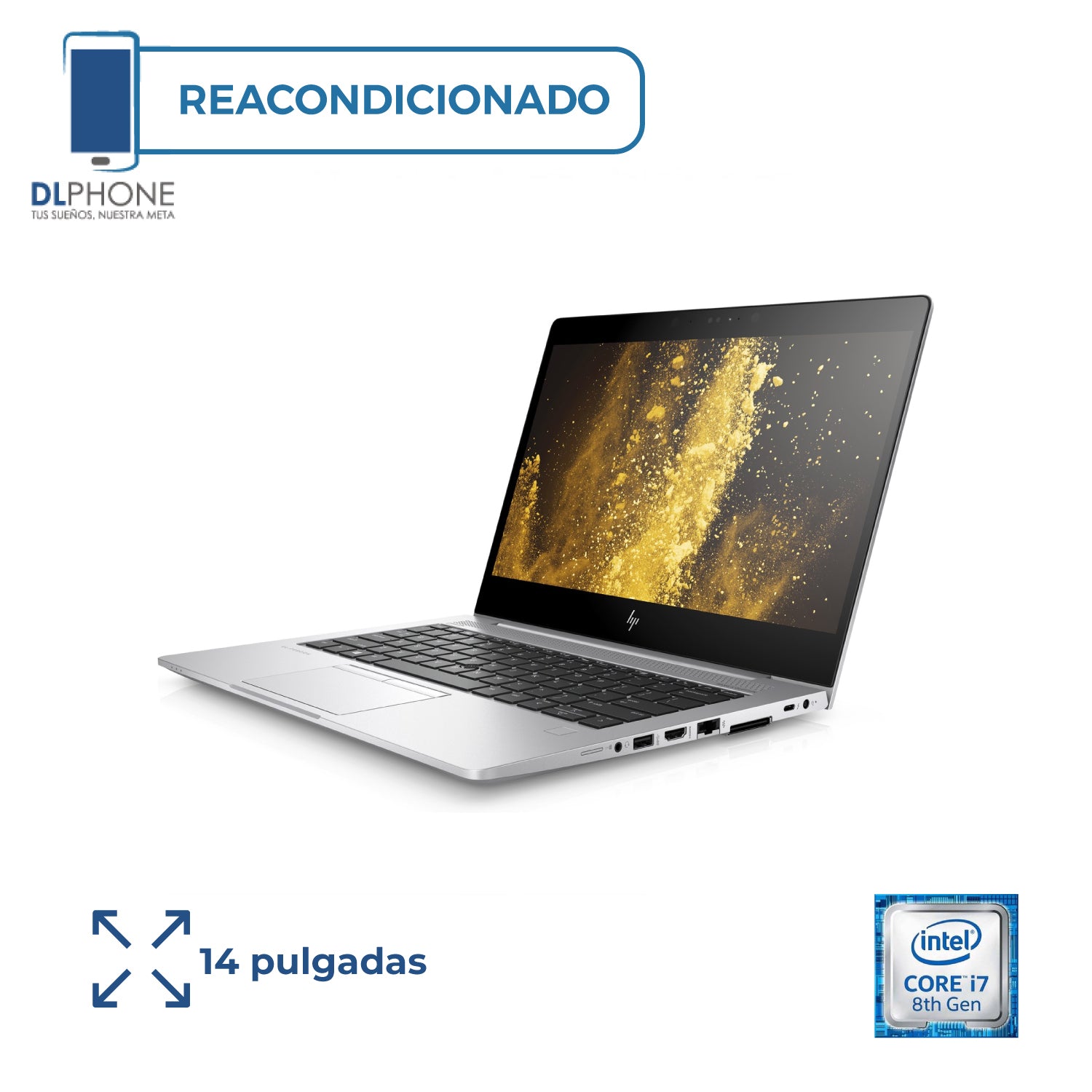 HP EliteBook 840 G6 Intel Core i7 8th 256GB Plata Reacondicionado