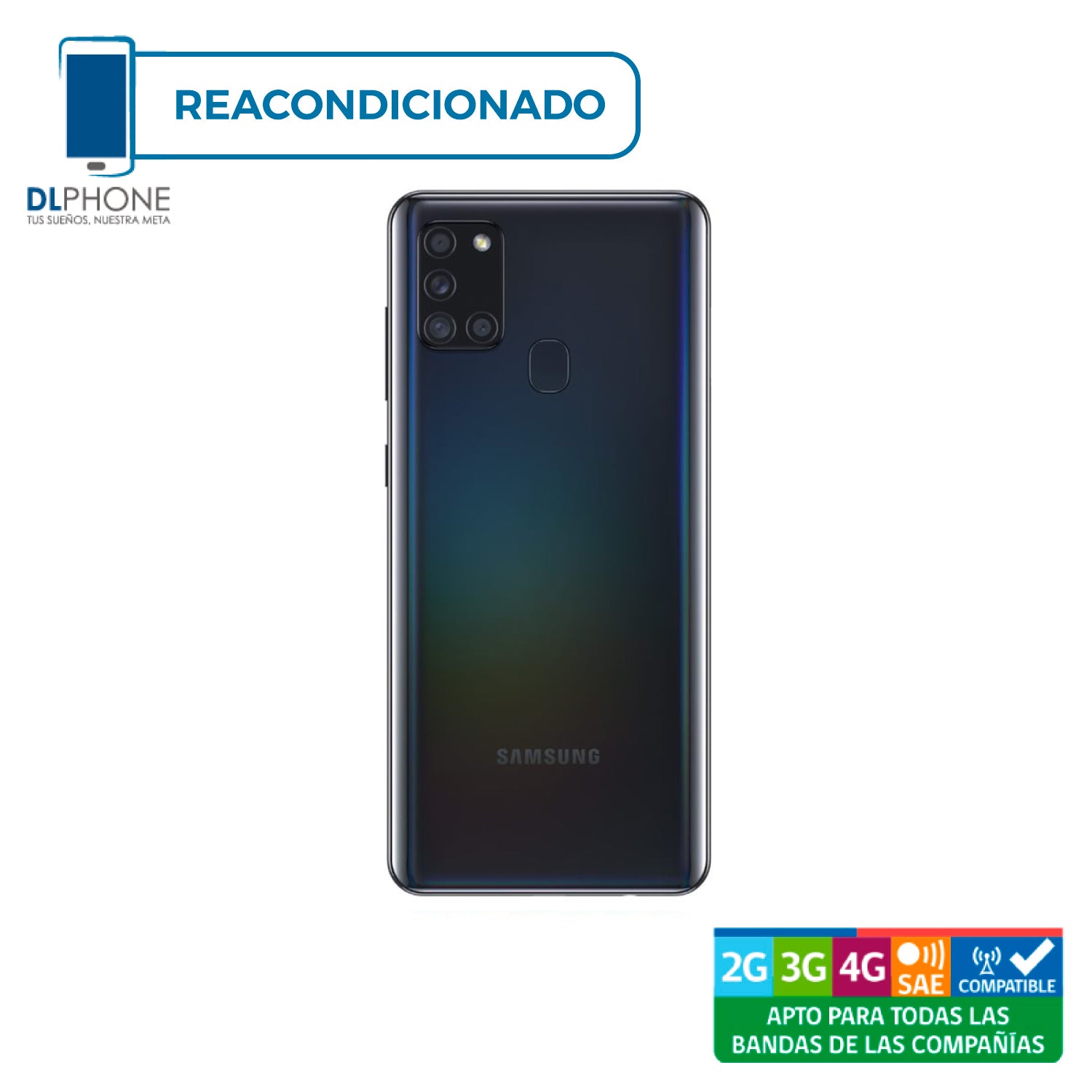 Samsung Galaxy A21S 128GB/4GB RAM Negro Reacondicionado – DLphone