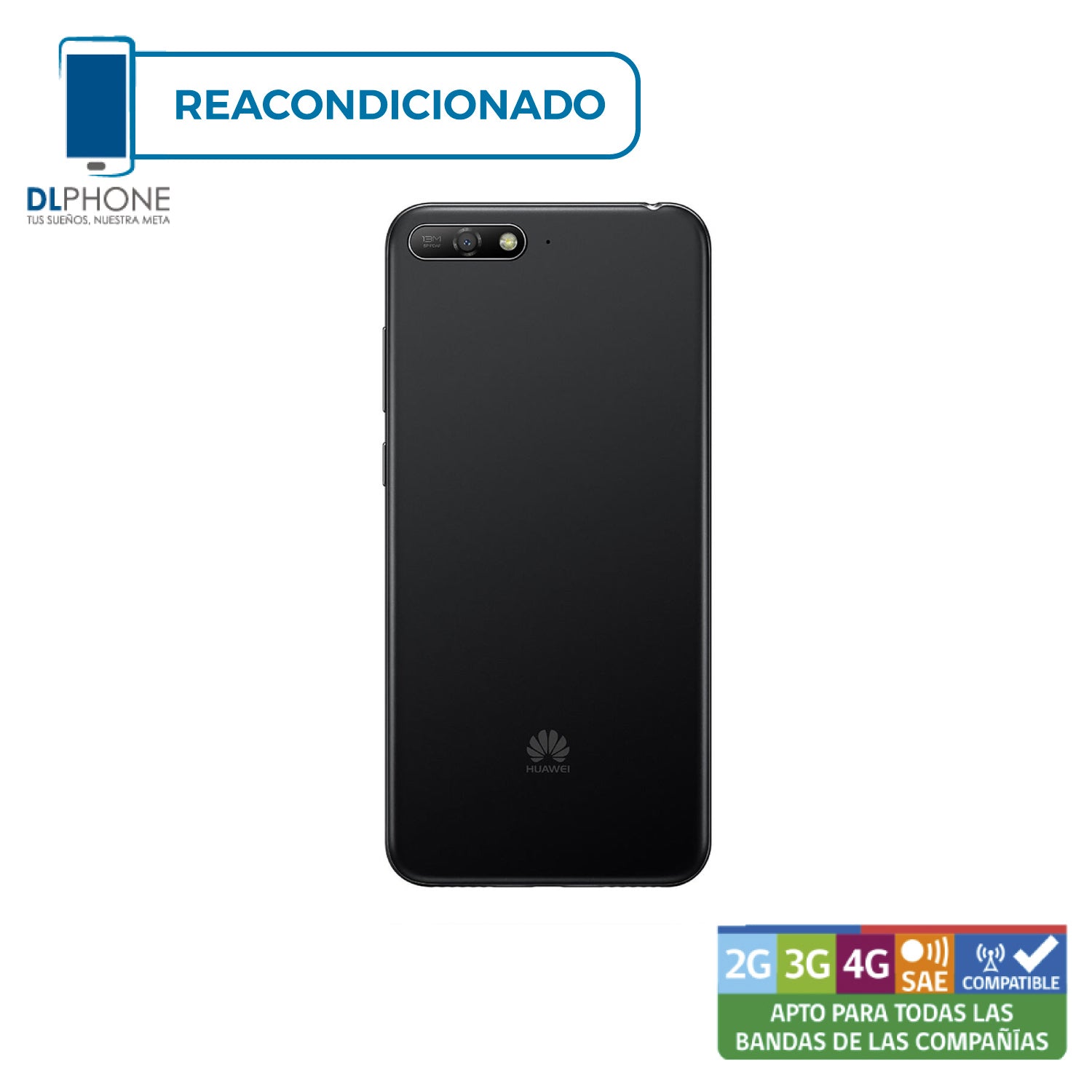 Huawei Y6 (2018) 16GB Negro Reacondicionado