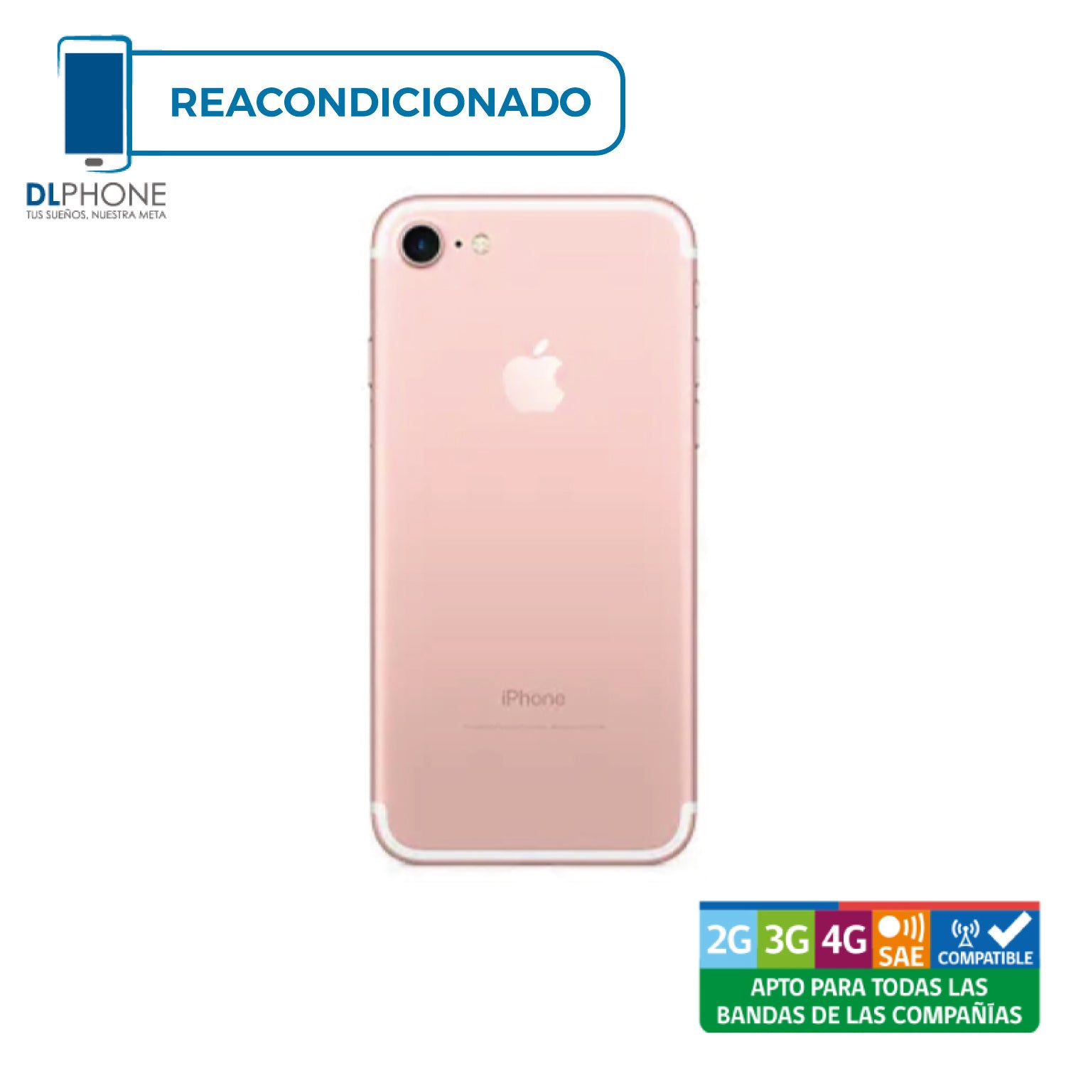 iPhone 7 32GB Rosado Reacondicionado