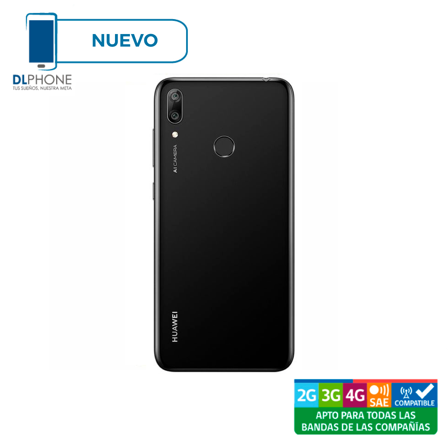 Huawei Y7 2019 64GB Negro Reacondicionado