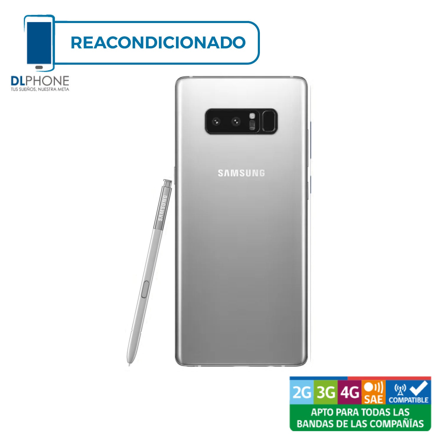 Samsung Galaxy Note 8 64GB Plata Reacondicionado | DLphone Chile