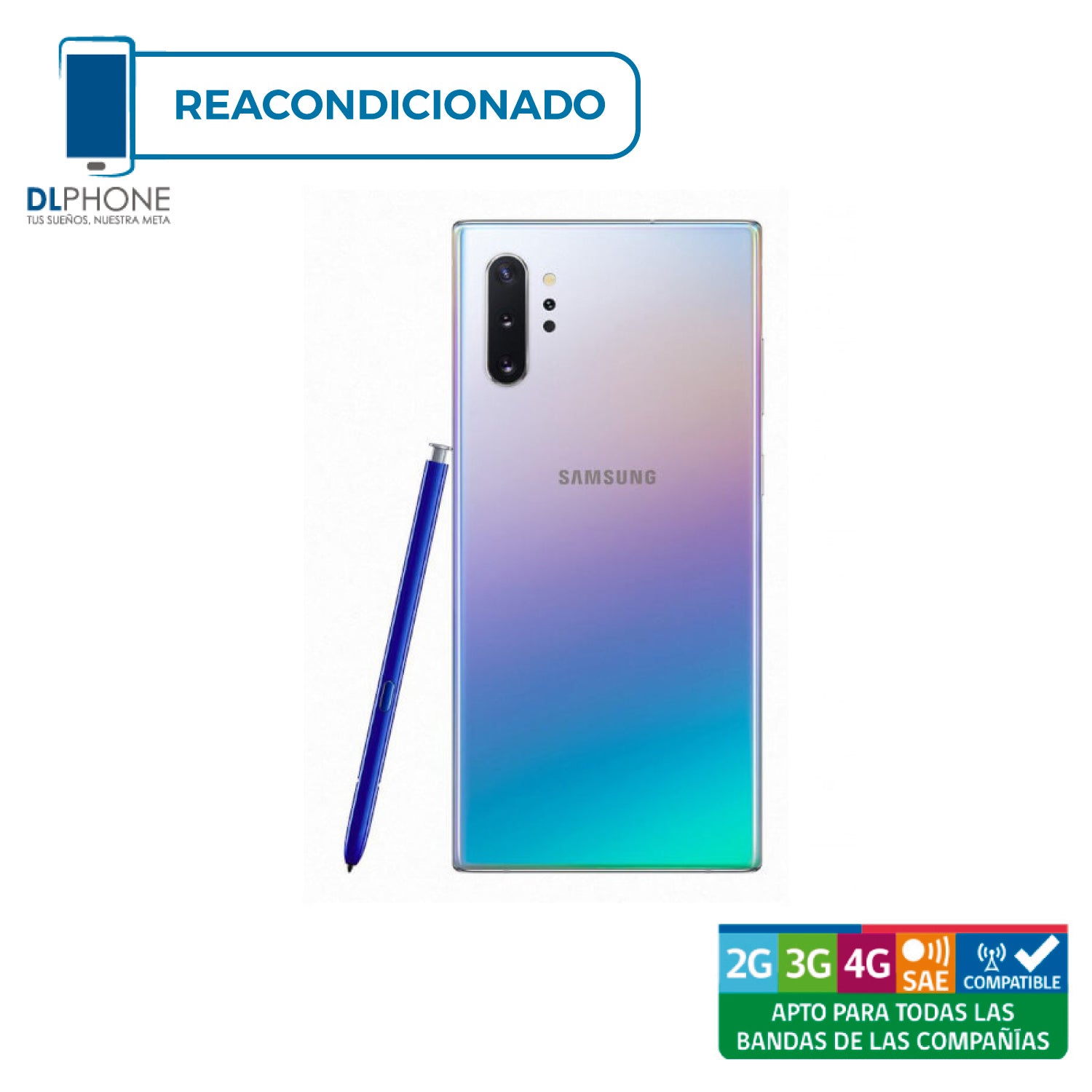 Samsung Galaxy NOTE 10 Plus 256GB Plata Reacondicionado