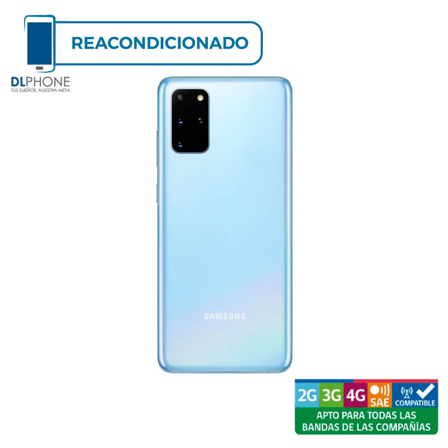 Samsung Galaxy S20 Plus 256GB Celeste Reacondicionado