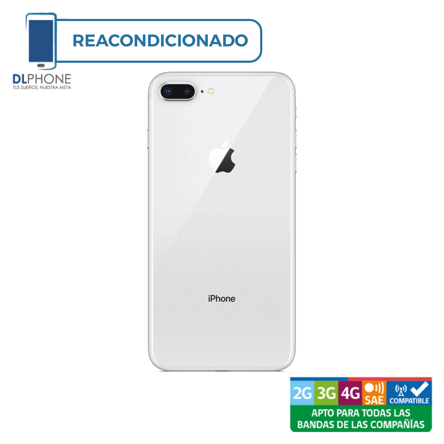 iPhone 8 Plus 64GB Blanco Reacondicionado