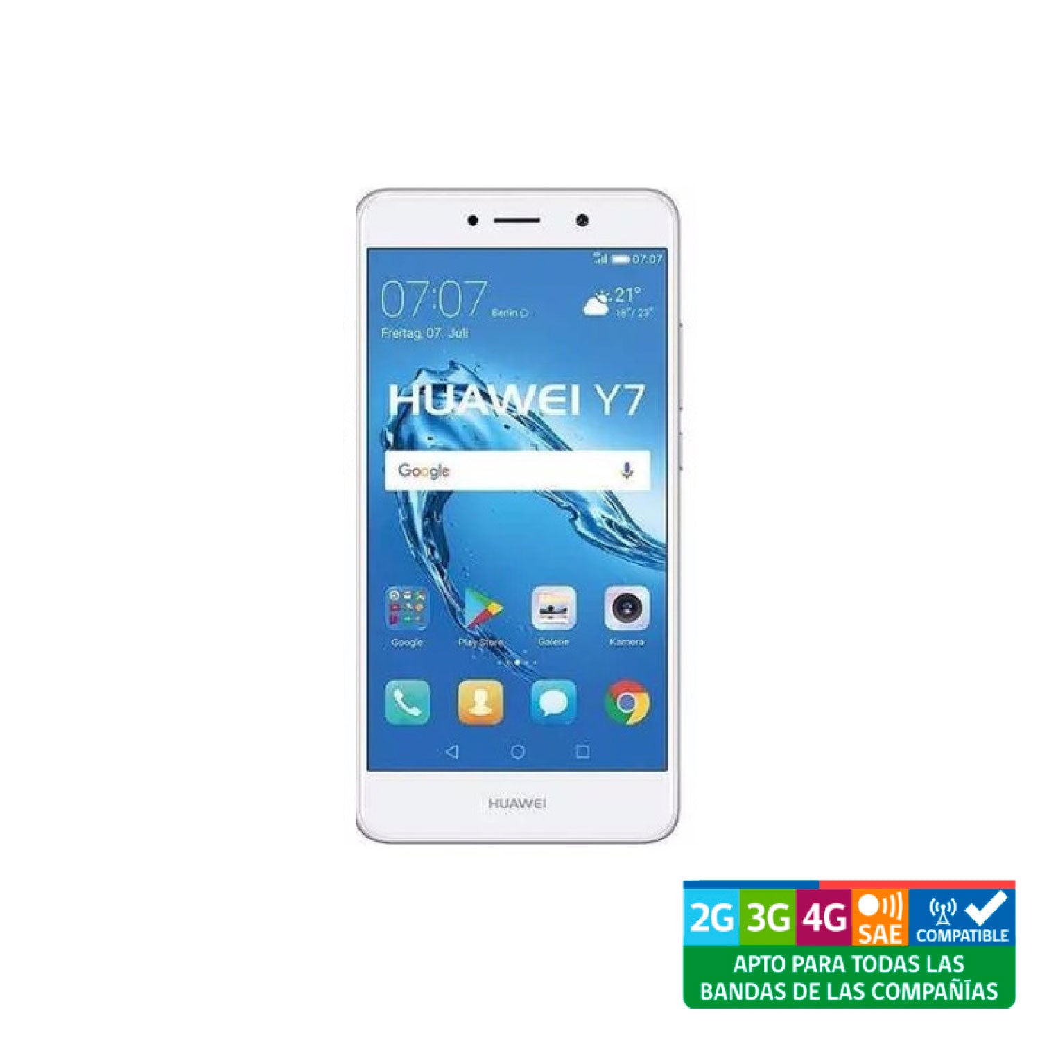 Huawei Y7 16GB Plata Reacondicionado