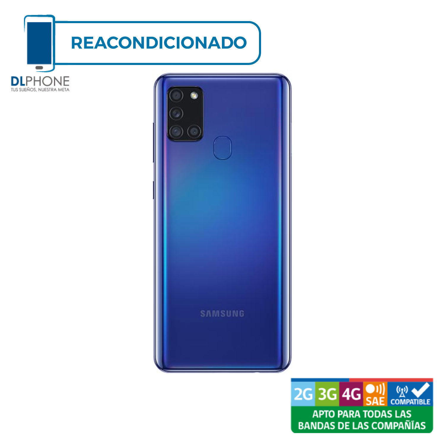 Samsung A 21S 64GB Azul Reacondicionado