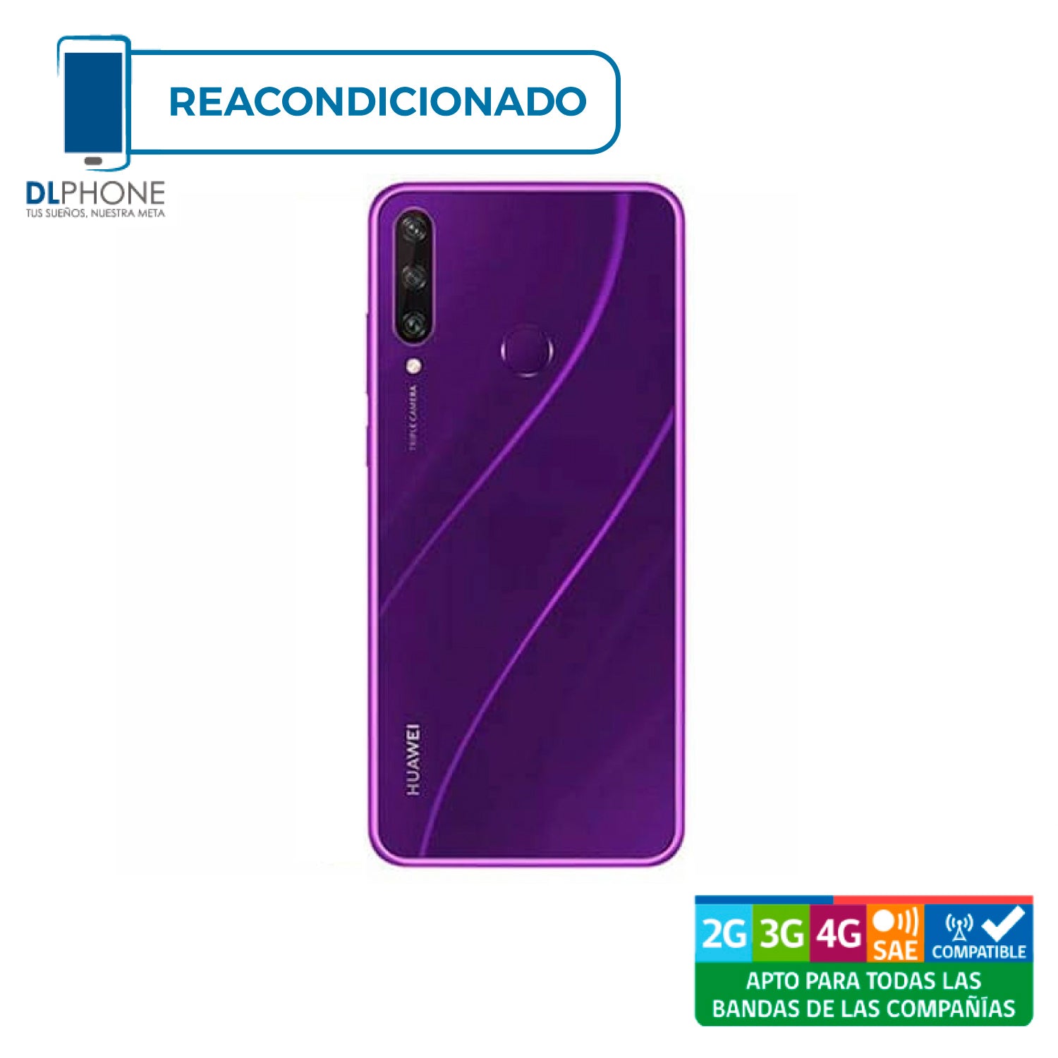 Huawei Y6p 64GB Violeta Reacondicionado