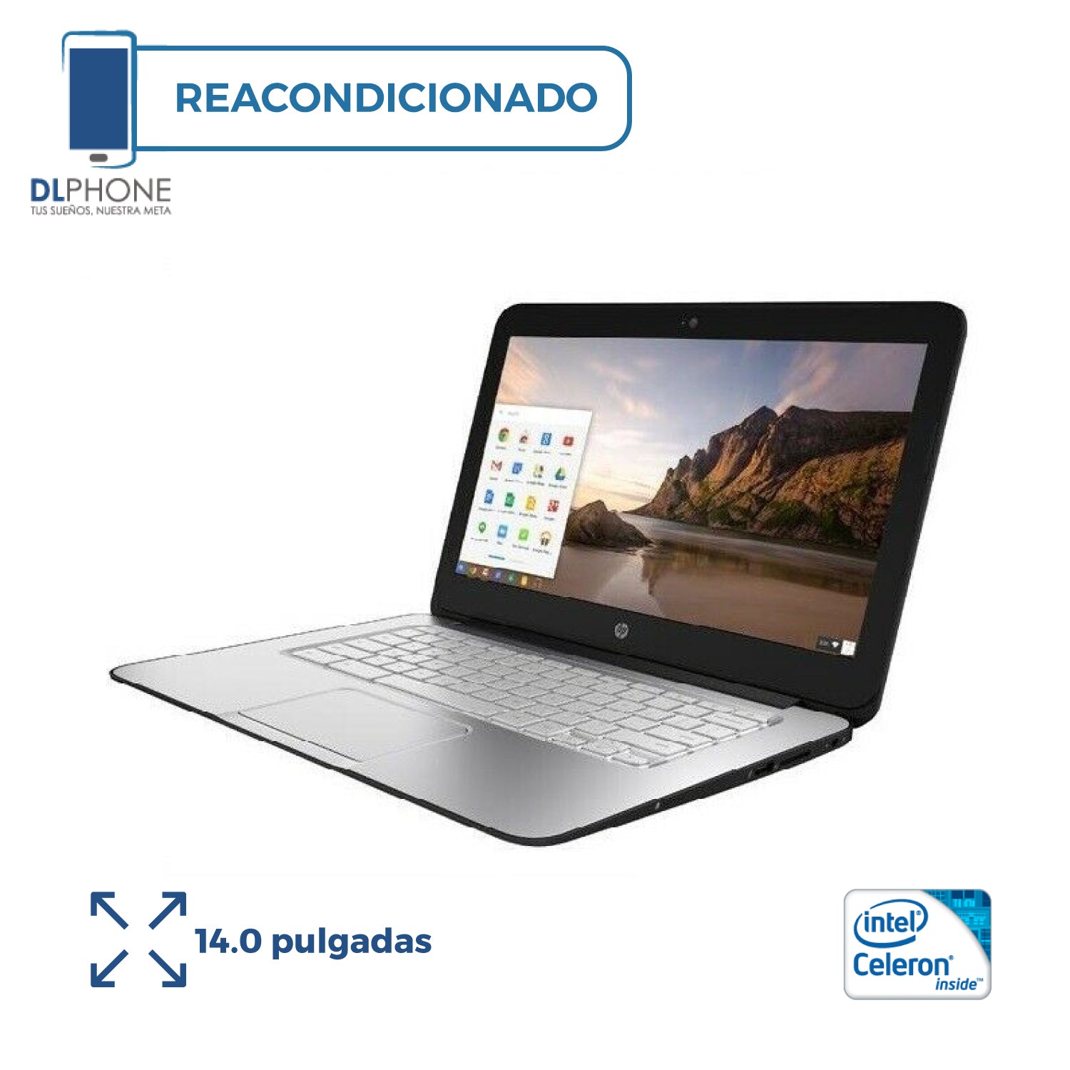 HP CHROMEBOOK 14 SMB Intel 32GB Negro Reacondicionado